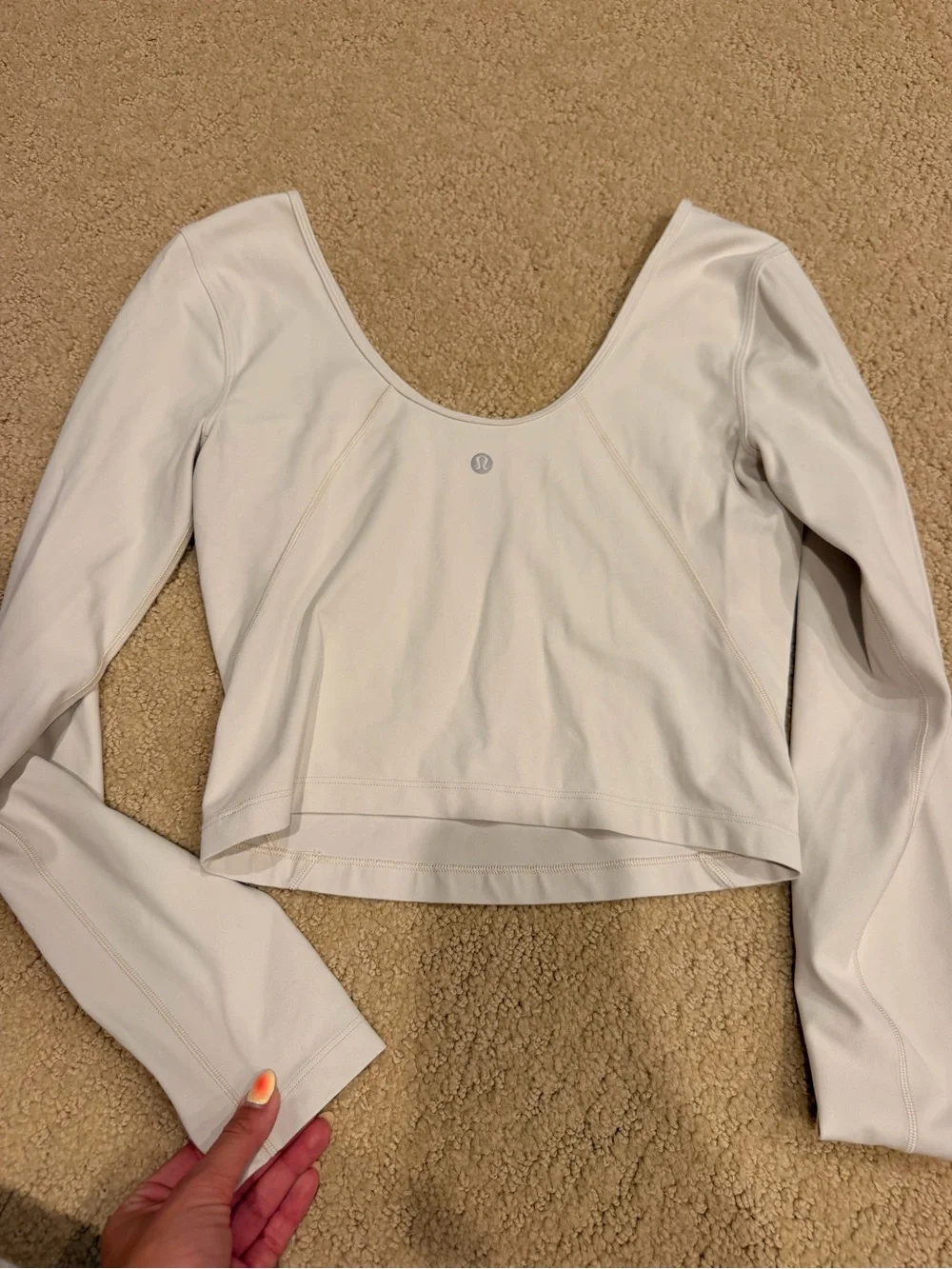Lululemon women’s long sleeve crop top